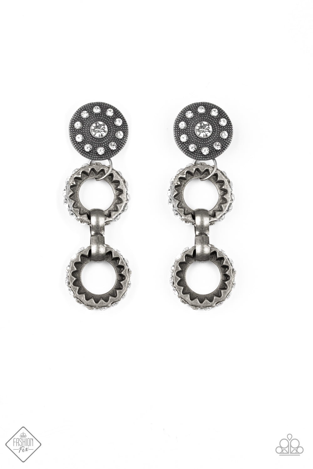 Paparazzi Accessories High Tech White Earrings 