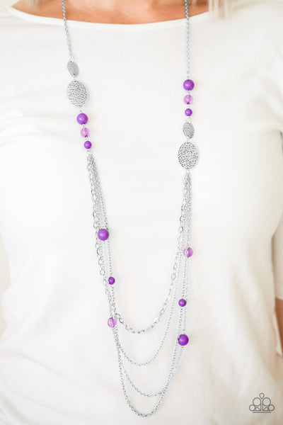 Paparazzi Necklace The SUMMERTIME Of Your Life! - Purple