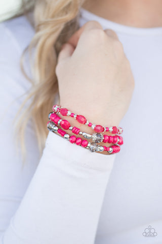 Paparazzi Accessories Girl Boss - Pink Bracelet 