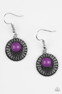 Paparazzi Accessories Stylishly Saharan - Purple Earrings 