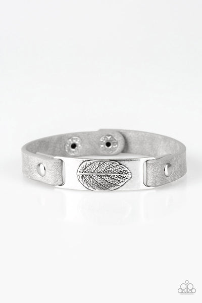 Paparazzi Accessories Take The LEAF - Silver Bracelet 