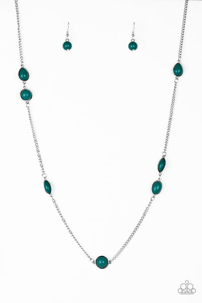 Paparazzi Accessories Pacific Piers - Green Necklace & Earrings 