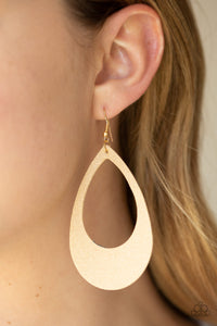 Paparazzi Accessories What A Natural Gold Earrings 