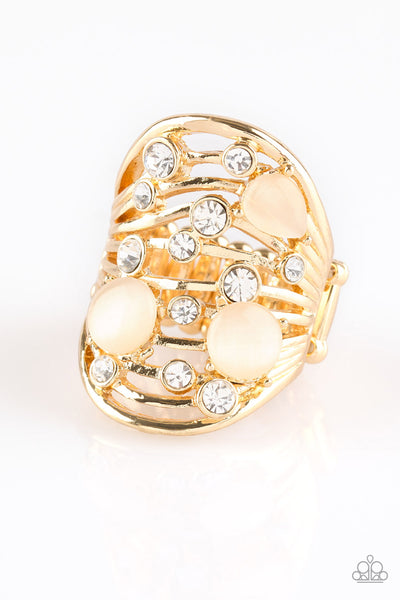 Paparazzi Accessories Clear The SWAY! - Gold Ring