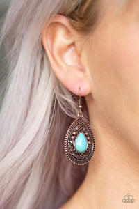 Paparazzi Accessories-Desert Nirvana - Copper Earrings