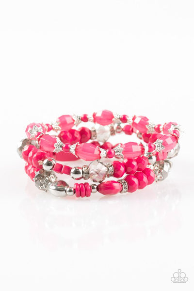 Paparazzi Accessories Girl Boss - Pink Bracelet 