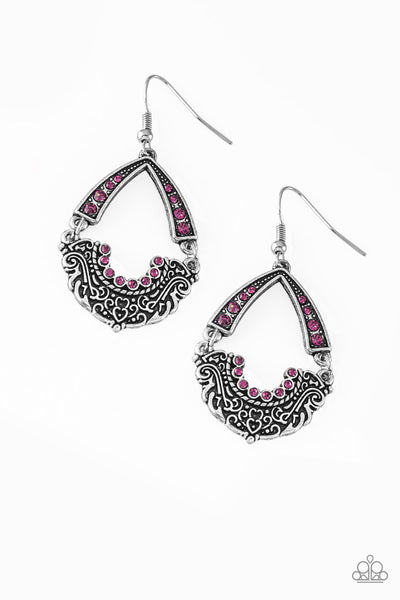 Paparazzi Accessories Royal Engagement - Pink Earrings 