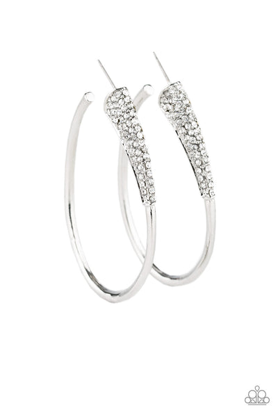 Paparazzi Accessories Winter Ice Silver Earrings 