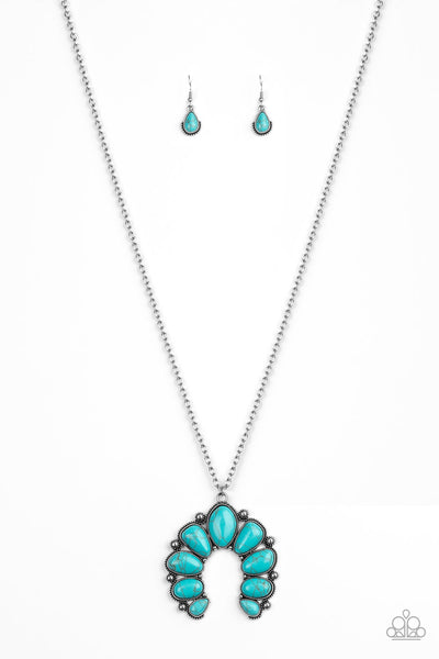 Paparazzi Accessories Stone Monument - Blue Necklace & Earrings 