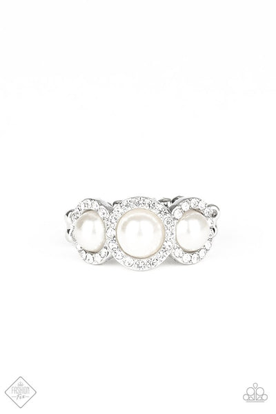 Paparazzi Accessories Shut The Front DIOR! - White Ring