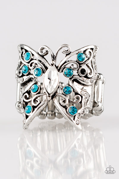 Paparazzi Accessories Butterfly Bliss - Blue Ring