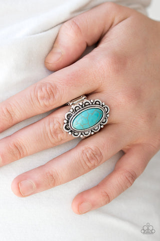 Paparazzi Accessories Desert Grotto - Blue Ring