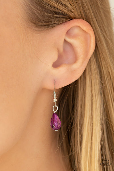Paparazzi Accessories Crystal Couture - Purple Necklace & Earrings 