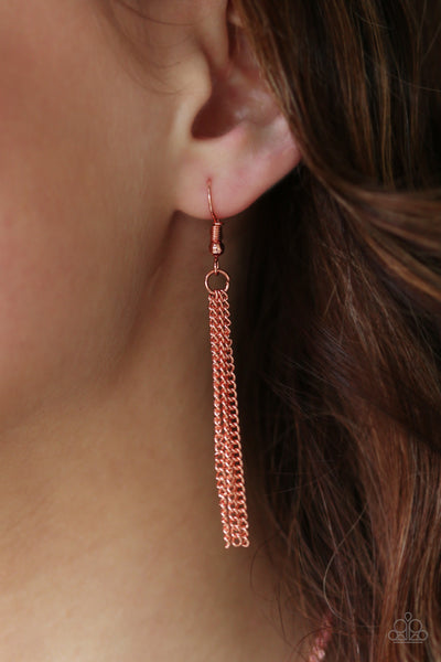 Paparazzi Accessories City Casual - Copper Necklace & Earrings 