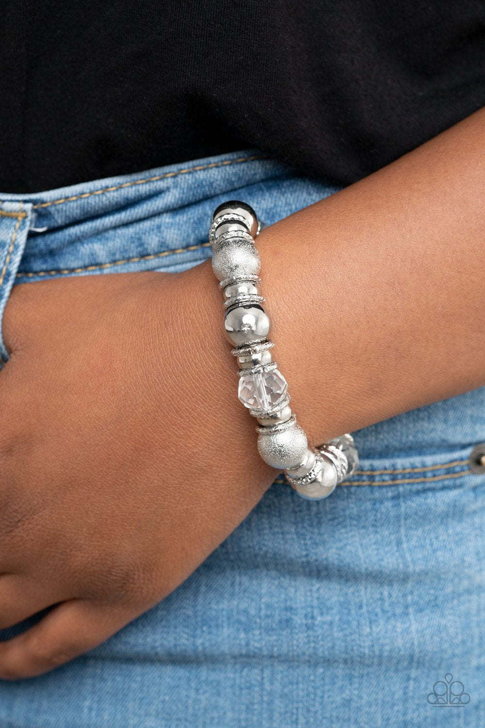 Paparazzi Accessories Take Your Best Shot - White Bracelet 