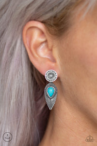 Paparazzi Accessories Fly Into The Sun - Blue Earrings 