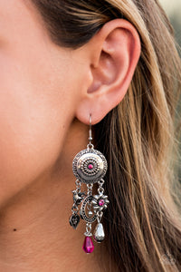 Paparazzi Accessories Springtime Essence - Pink Earrings 