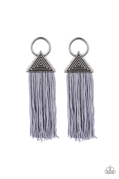 Paparazzi Accessories Oh My GIZA - Silver Earrings 