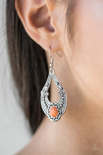 Paparazzi Accessories Sol Sonata - Orange Earrings 