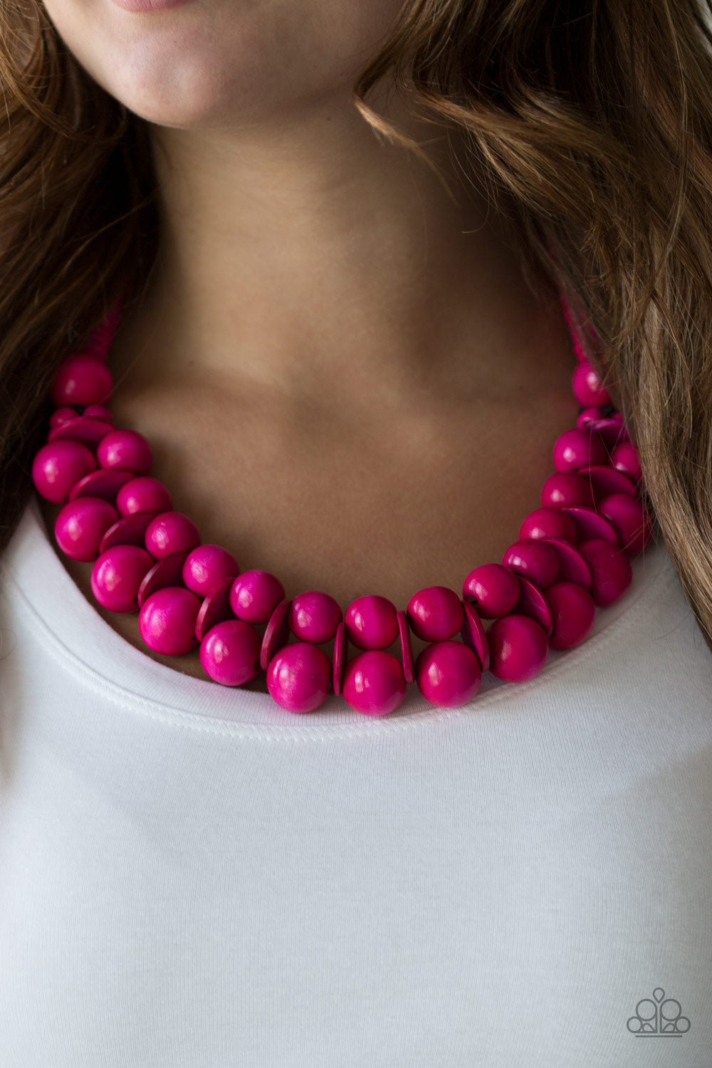 Paparazzi Accessories Caribbean Cover Girl - Pink Necklace & Earrings 