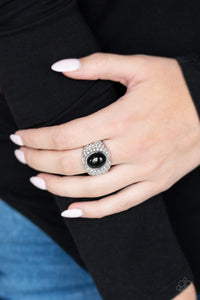 Paparazzi Accessories Glittering Go-Getter - Black Ring