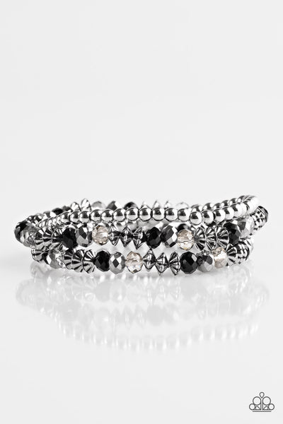 Paparazzi Accessories Shimmer Sensation - Black Bracelet 