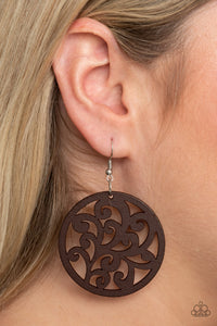 Paparazzi Accessories Fresh Off The Vine - Brown Earrings 