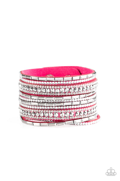 Paparazzi Accessories Wham Bam Glam - Pink Bracelet 