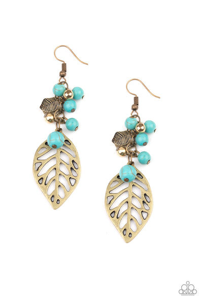 Paparazzi Accessories Forest Frontier - Brass Earrings 