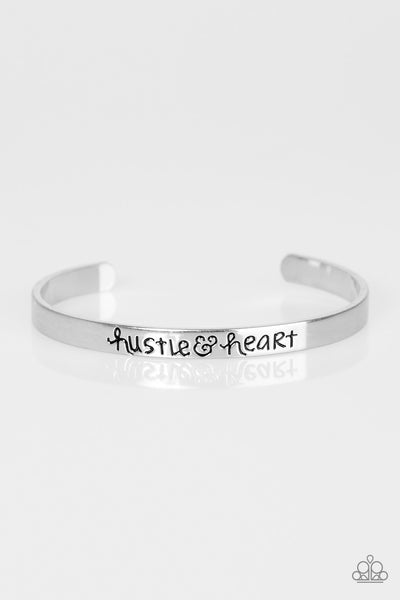 Paparazzi Accessories Heart Full Of Hustle - Silver Bracelet 