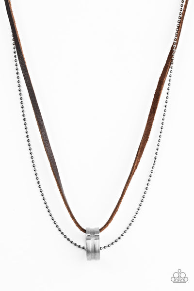 Paparazzi Accessories The Ring Bearer - Brown Necklace 
