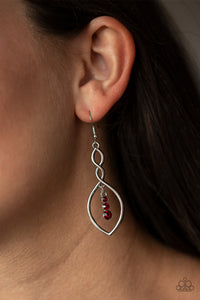 Paparazzi Accessories Timeless Twist - Red Earrings 