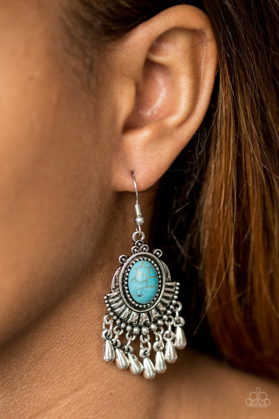 Paparazzi Accessories Onward and Westward - Blue Earrings 