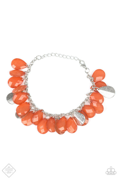 Paparazzi Accessories Fiesta Fiesta Orange Bracelet 