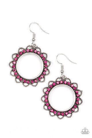 Paparazzi Accessories Bring Your Tambourine - Pink Earrings 