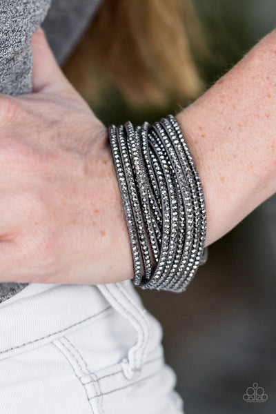 Paparazzi Accessories Do The Hustle - Silver Bracelet 