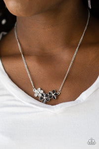 Paparazzi Accessories Hibiscus Haciendas - Black Necklace & Earrings 