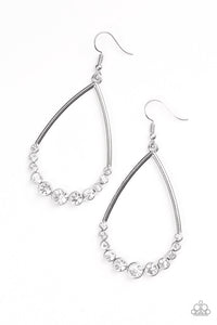 Paparazzi Accessories Dipped In Diamonds - White Earrings 