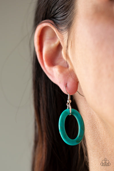 Paparazzi Accessories Courageously Chromatic - Blue Necklace & Earrings 