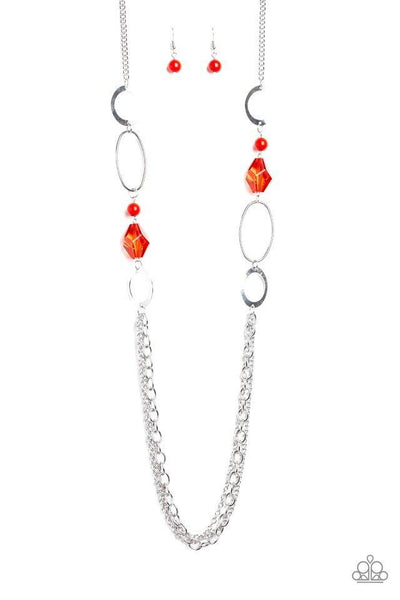 Paparazzi Accessories Jewel Jubilee - Red & Earrings 