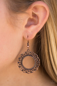 Paparazzi Accessories West Is Best - Copper Earrings 