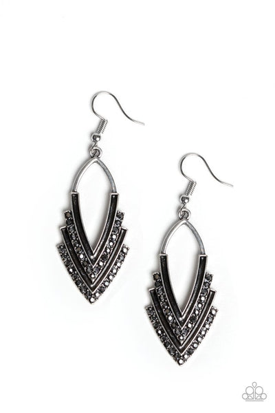 Paparazzi Accessories Tour de Force - Silver Earrings 