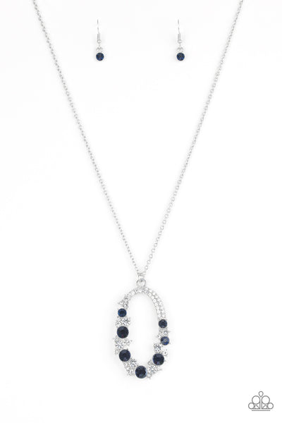 Paparazzi Accessories Spotlight Social - Blue Necklace & Earrings 