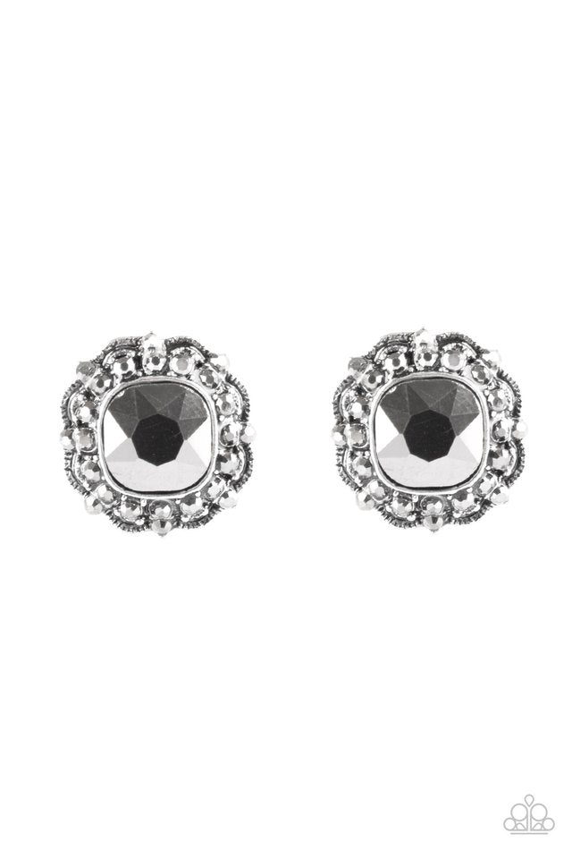 Paparazzi Accessories Starry Starlet - Silver Earrings 