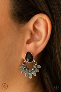 Paparazzi Accessories Crystal Canopy - Black Earrings 