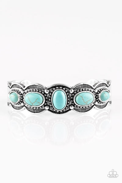 Paparazzi Accessories Desert Farer - Blue Bracelet 