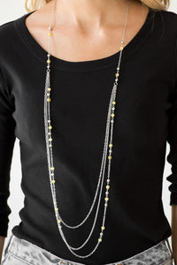 Paparazzi Accessories Colorful Cadence - Yellow Necklace & Earrings 