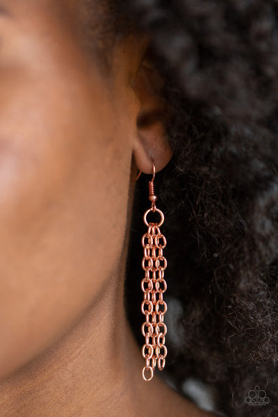 Paparazzi Accessories Relic Redux - Copper Necklace & Earrings 