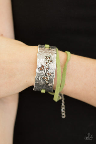 Paparazzi Accessories Branching Out - Green Bracelet 