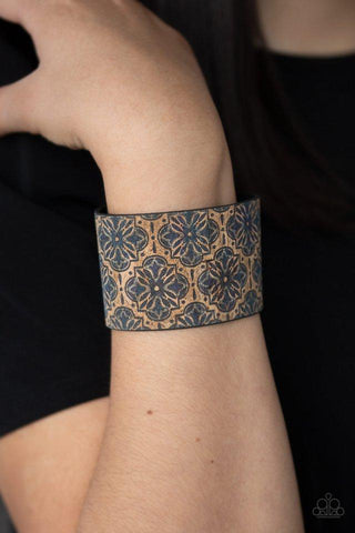 Paparazzi Accessories Cork Culture - Blue Bracelet 